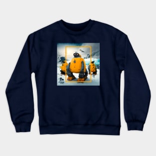 Robots team explorer antarctica Crewneck Sweatshirt